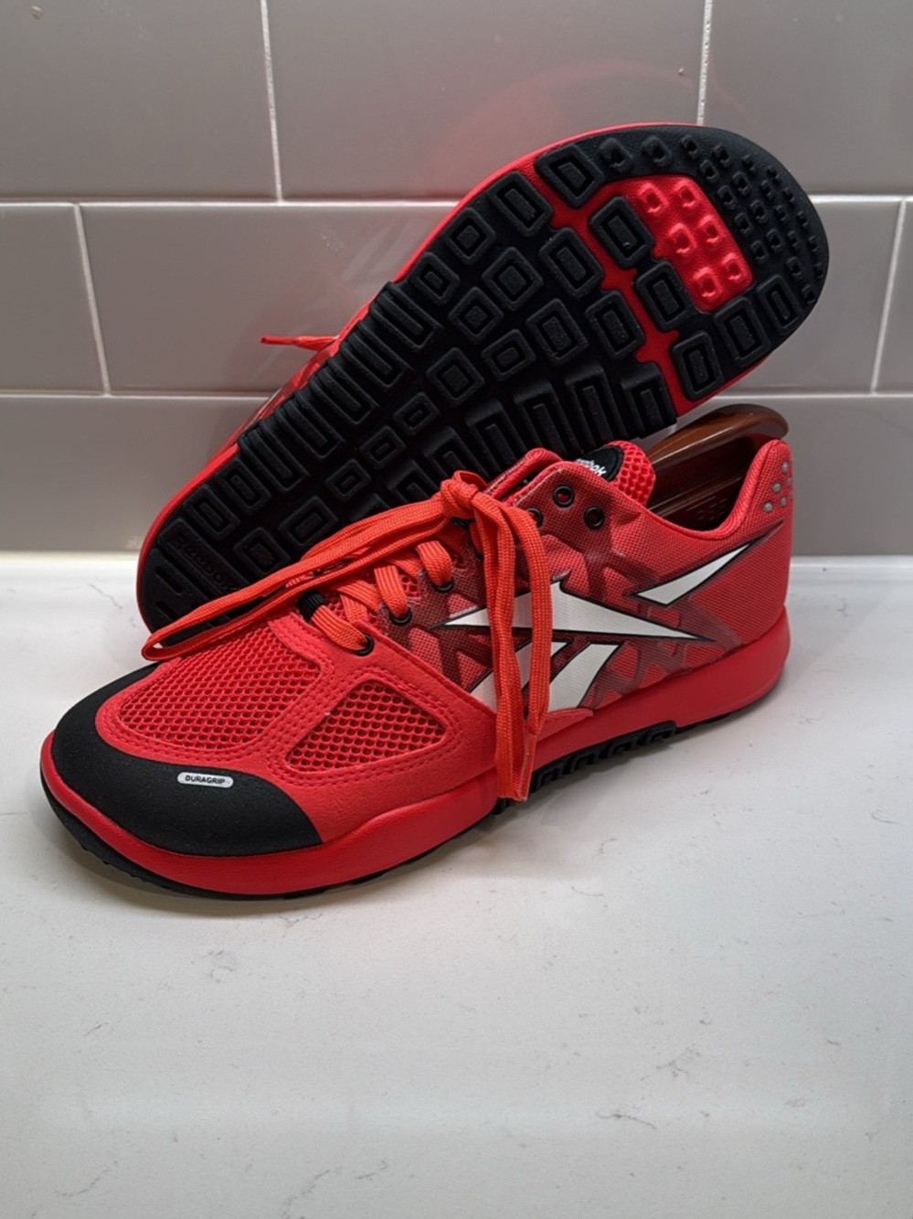 Reebok CrossFit Nano 2.0 Red and Black Women's Athletic Training Shoes like new!